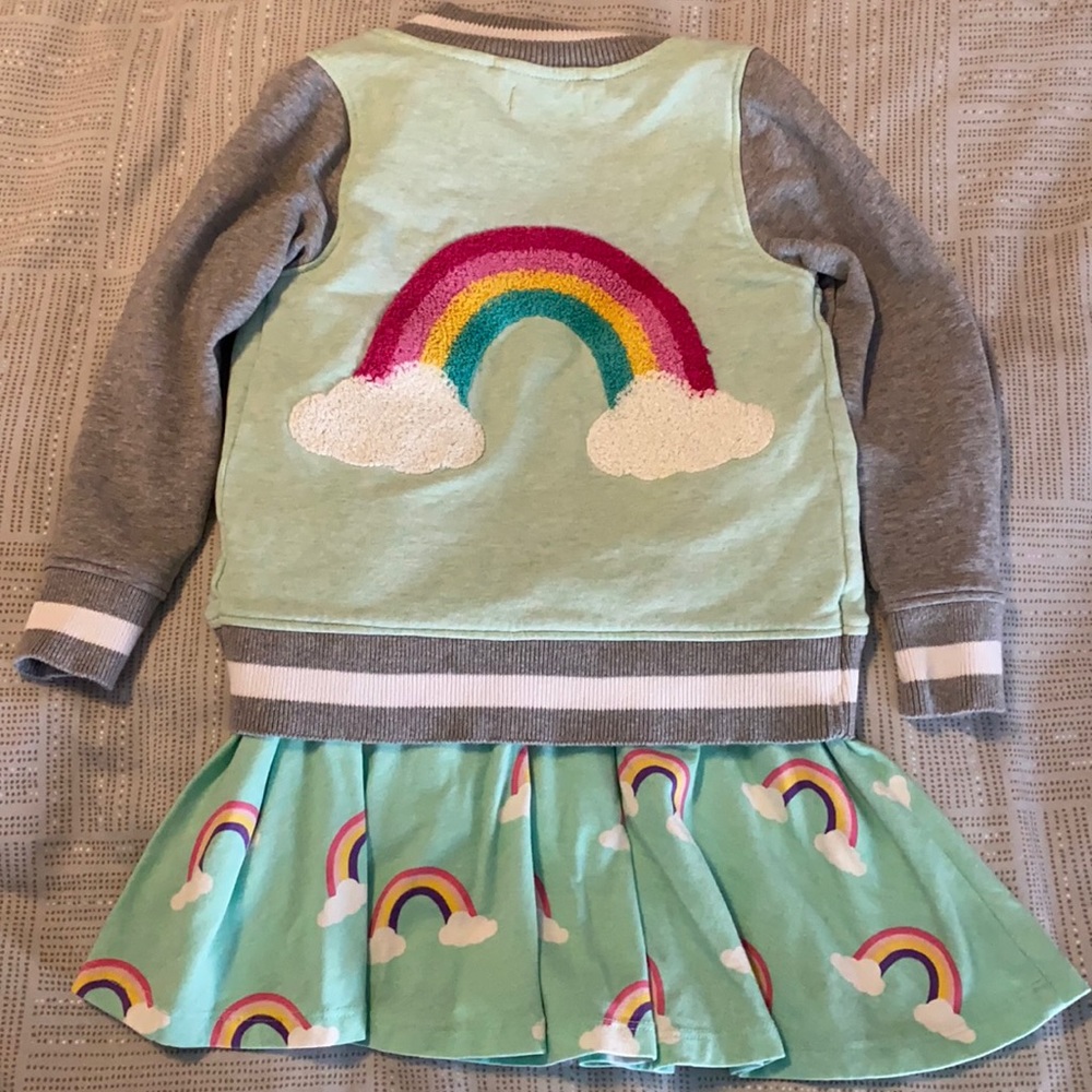 Monica + Andy 3T rainbow dress w/ rainbow jacket; worn once/ like new condition!